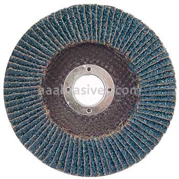 4-1/2 x 7/8 60 Merit Type 27 High Density Fiberglass Plate Zirc Powerflex Flap Discs