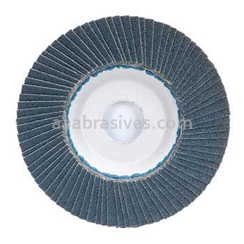 4-1/2 x 7/8 60 Grit Merit Type 27 Zirc Powerflex Flap Discs