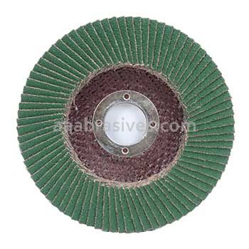 4-1/2 x 7/8 100 Grit Merit Premium Zirconia Plus Type 29 R801 Flap Disc