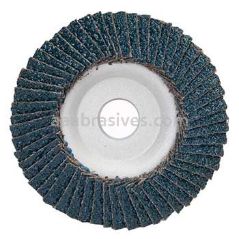 4-1/2 x 7/8 60 Grit Merit Type 29 Zirc Powerflex Flap Discs