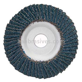 4-1/2 x 7/8 24 Grit Merit Type 29 Aluminum Plate Zirc Flap Discs