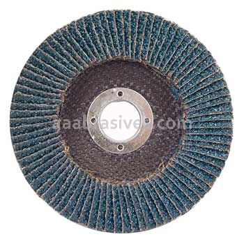 7 x 7/8 60 Grit Merit Type 27 High Density Fiberglass Plate Zirc Flap Discs
