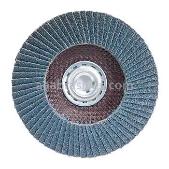5 x 5/8-11 36 Grit Merit Type 27 Fiberglass Plate Zirc Flap Discs