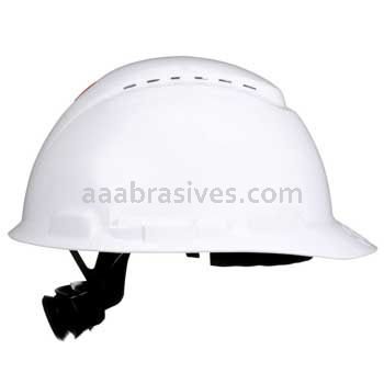 3M&trade; 7100239984 SecureFit&trade; Hard Hat H-701SFV-UV White Vented 4-Pt Pressure Diffusion Ratchet Suspension W/ Uvicator