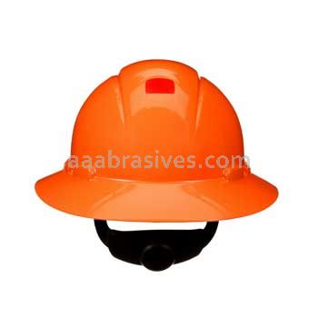 3M™ 7100239992 SecureFit™ Full Brim Hard Hat H-806SFR-UV Orange 4-Pt pressure Diffusion Ratchet Suspension W/ Uvicator