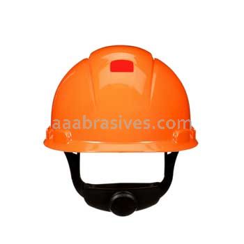 3M™ 7100239998 SecureFit™ Hard Hat H-706SFR-UV Orange 4-Pt Pressure Diffusion Ratchet Suspension W/ UVicator