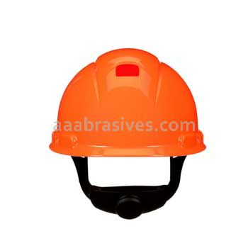 3M™ 7100239999 SecureFit™ Hard Hat H-707SFR-UV Hi-Vis Orange 4-Pt Pressure Diffusion Ratchet Suspension W/ UVicator