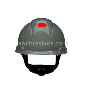 3M™ 7100240000 SecureFit™ Hard Hat H-708SFR-UV Grey 4-Pt Pressure Diffusion Ratchet Suspension W/ Uvicator