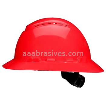 3M™ 7100240024 SecureFit™ Full Brim Hard Hat H-805SFV-UV Red Vented 4-Pt Pressure Diffusion Ratchet Suspension W/ Uvicator