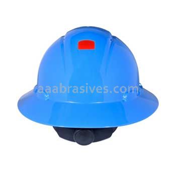 3M™ 7100240030 SecureFit™ Full Brim Hard Hat H-803SFR-UV Blue 4-Pt Pressure Diffusion Ratchet Suspension W/ UVicator