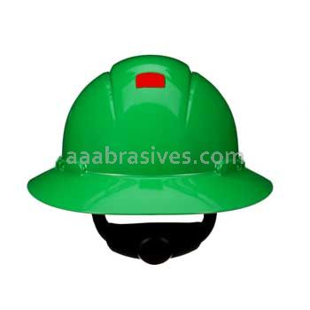 3M&trade; 7100240032 SecureFit&trade; Full Brim Hard Hat H-804SFR-UV Green 4-Pt Pressure Diffusion Ratchet Suspension W/ Uvicator