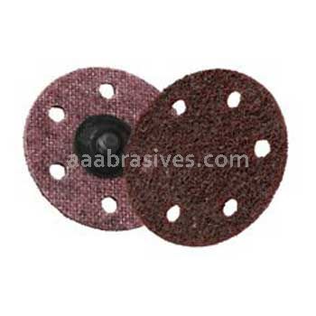 3M&trade; 7100086057 3 x 6 Holes TR A/O MED Scotch-Brite&trade; Roloc&trade; Surface Conditioning D/F Disc