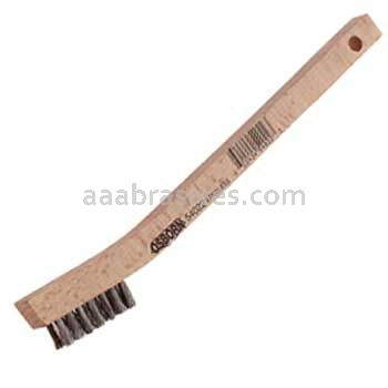Osborn Curved Handle Scratch Brush 3 X 7 Rows Tan Polypro #54013