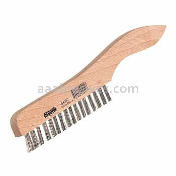 Osborn Curved Handle SS Platers Brush 1 X 16 Rows #54040