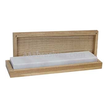 Norton Abrasives 61463685925 4 x 2 x 3/4-1 Hard Arkansas, Ultra Fine Bench Oil Stones w/ Wooden box