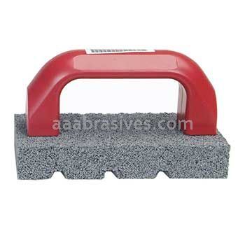 Norton 8 x 3-1/2 x 1-1/2 Fluted w/handle Rubbing Bricks