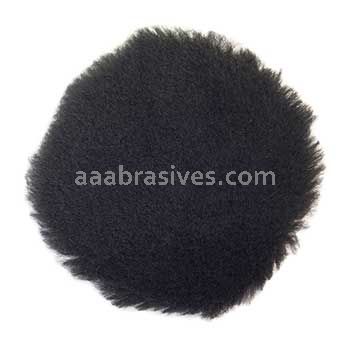 Norton 4" Black Wool Polishing Pad 3/4" Nap