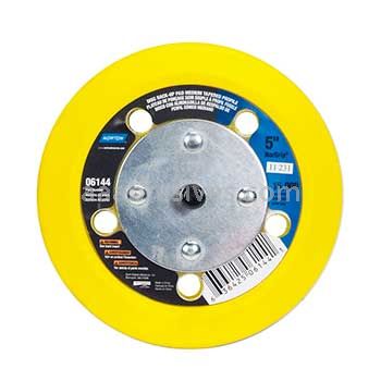 5” Hook & Loop Medium Tapered Back-Up Pad w/ 5 vacuum holes