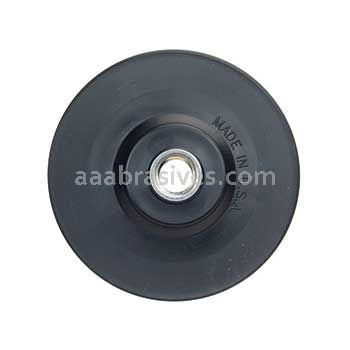 Norton 63642543235 5" Medium Rubber Smooth Face / Speed Change Back-up Pads