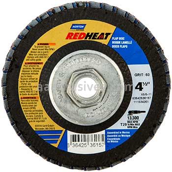 Norton 4-1/2 x 5/8-11 120 Norton TwinFiber Type 29 Norton Flap Discs