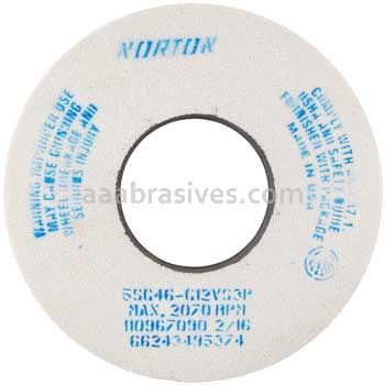 Norton 12 x 1-1/2 x 5 5SG46-GVS3P Recess 7-1/2 x 1/2 Type 05 Recessed One Side Wheels