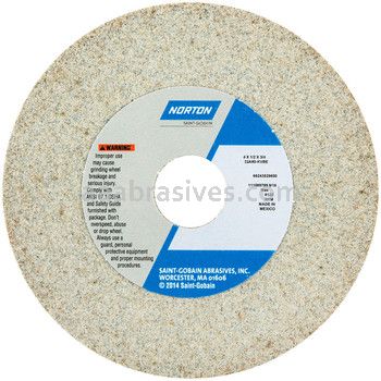 Norton 4 x 1/2 x 3/4 32A80-KVBE Type 01 Straight Wheels
