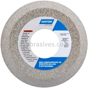 Norton 4 x 3 x 1-1/2 x 1-1/4 Rim 1/4 Back 1/2 32A46-IVBE Face Z ME19237 Type 11 Flaring Cup Wheels