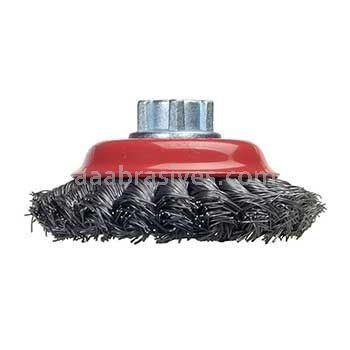 Norton 4 x .020 x 5/8-11Carbon Steel Wire Saucer Cup Brushes