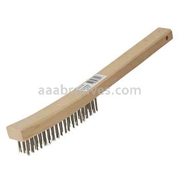 Norton 3 x 19 Stainless Steel Hand Brushes - For Stainless Steel