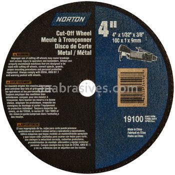 Norton 4 x 1/32 x 3/8/Gemini//Type 01 Straight Wheels