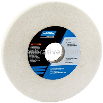 Norton 6 x 1/2 x 1-1/4 38A60-KVBE Type 01 Straight Wheels