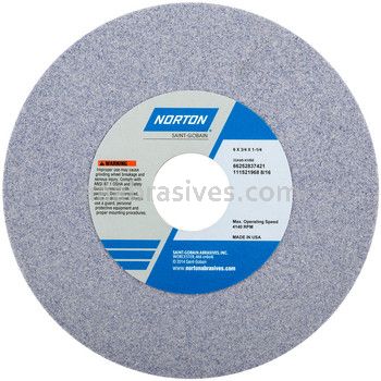 Norton 6 x 3/4 x 1-1/4 32A60-KVBE Type 01 Straight Wheels