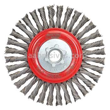 4-1/2 x .020 x 5/8-11 Carbon Steel Stringer Bead Knot Wire Brush