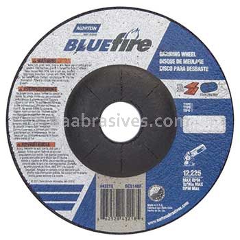 Norton Abrasives 66252843218 5 x 1/4 x 7/8 Norton BlueFire Type 27 Depressed Center Wheels