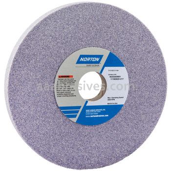 Norton 7 x 1/2 x 1-1/4 32AA60-JVTR Type 01 Straight Wheels