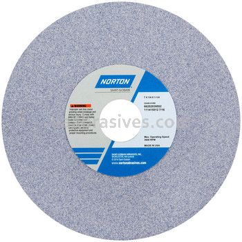 Norton 7 x 1/4 x 1-1/4 32A100-JVBE Type 01 Straight Wheels