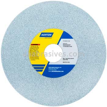 Norton 7 x 1/4 x 1-1/4 5SG46-IVS Type 01 Straight Wheels