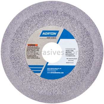Norton 7 x 5 x 2 x 1-1/4 Rim 3/4 Back 1/2 32A46-JVBE ME19242 Type 11 Flaring Cup Wheels