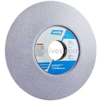 Norton 10 x 3/4 x 2 32A60-JVBE Recess 5 x 3/16 Face Bevel 75 Degree From 1/8 Flat Side A Type 05 Recessed One Side Wheels