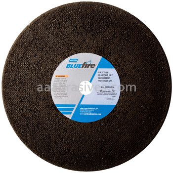 Norton Abrasives 66253198592 8 x 1 x 5/8 Norton Blue Fire 4NZC16QBSX406 S Webs Reinforced Type 01 Straight Wheels