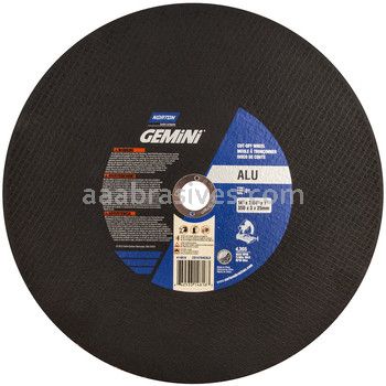 Norton 14 x 7/64 x 1 Gemini Aluminum Chopsaw Reinforced Type 01 Straight Wheels
