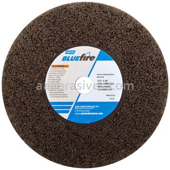 Norton Abrasives 66253343872 3 x 1/4 x 3/8 BlueFire 20T Portable Reinforced Type 01 Straight Grinding Wheels