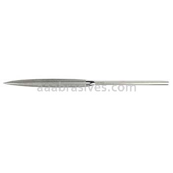 Norton SuperAbrasives .485 x .150 4-1/4 Diamond Length 8-1/2 Overall Length Half Round Diamond Needle File
