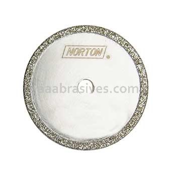 6 x 3/32 x 1/2 40 Grit Diamond Continuous Rim Cut-off Saw Blade