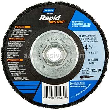 Norton 4-1/2 x 5/8-11 S/C Extra Coarse Type 27 Depressed Center Rapid Strip Wheels
