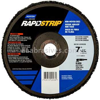 Norton 7 x 7/8/S/C Extra Coarse/Type 27 Depressed Center Wheel/Norton Rapid Strip Wheels