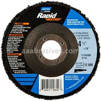Norton 4-1/2 x 7/8 S/C Extra Coarse Type 27 Depressed Center Rapid Strip Wheels
