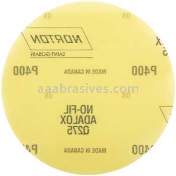Norton 6 P400 Norton No-Fil Adalox Film H&L Q275 Paper Hook and Loop Discs