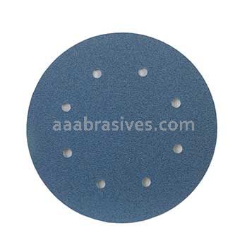 Norton 8" 80-E Norton BlueFire NorGrip Vac D-3370 H875P Paper Hook and Loop Discs