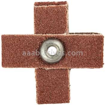 Norton 66261132235 1-1/2 x 1-1/2 x 1/2 120 Grit Metal R265 A/O Cross Pads